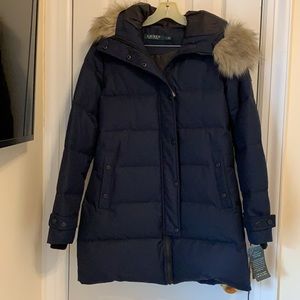 NWT Navy Blue DownLauren  Jacket
